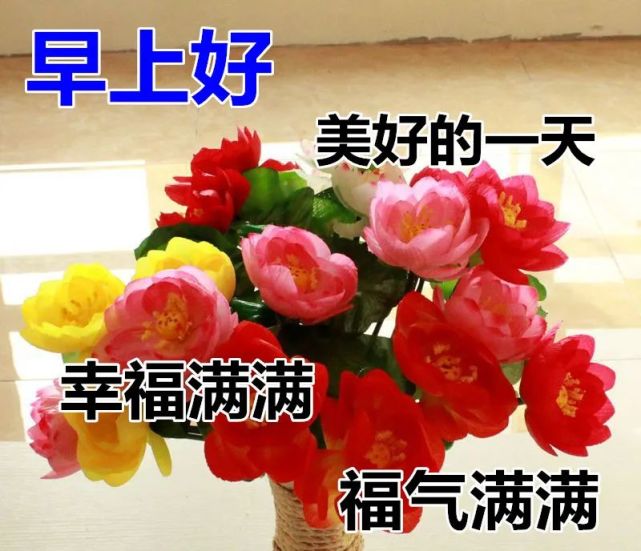 唯美早安图片带字带祝福语,一份简单细致的人生态度