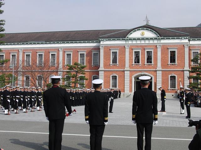 日本海军江田岛海军兵学校被保留至今,现为日本海上自卫队第一术科