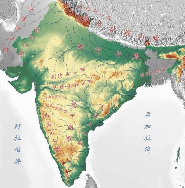 除了雨季充沛的降水外,印度还有两条著名的河流,一条是恒河,年径流量