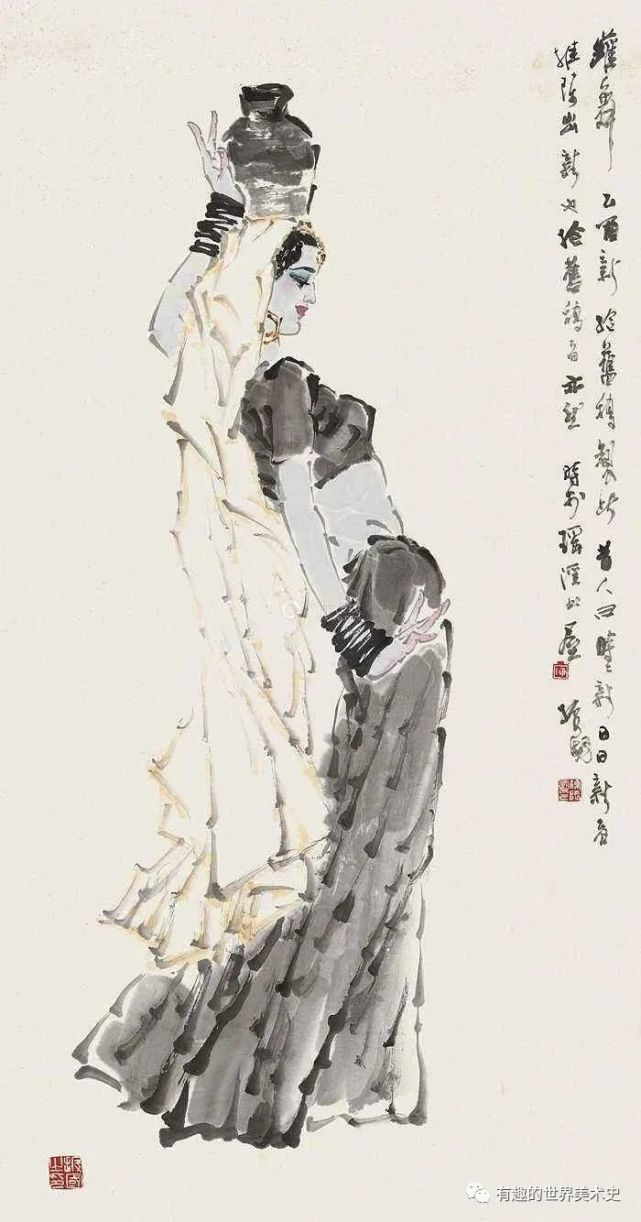 陈振国老师的水墨人物画欣赏