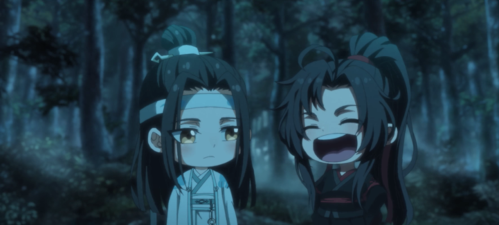 魔道祖师:官方放出q版动漫预告片,蓝湛在魏无羡面前为何脸红?