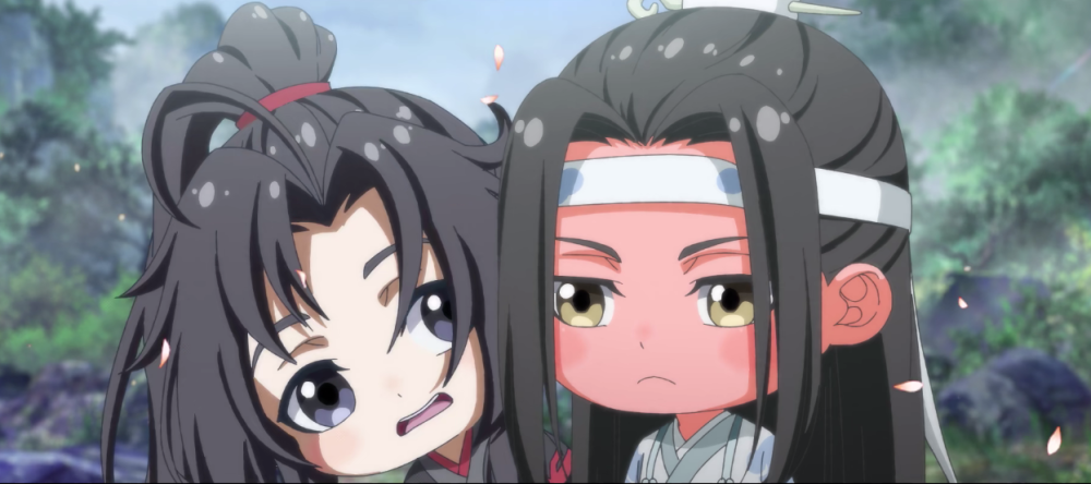 魔道祖师:官方放出q版动漫预告片,蓝湛在魏无羡面前为何脸红?