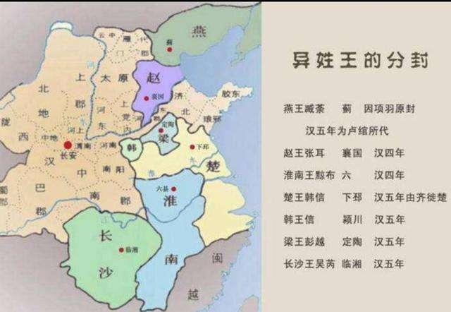 " 在"白登之围"之前,刘邦就开始着手削弱,消灭这些异姓诸侯王,这也与"