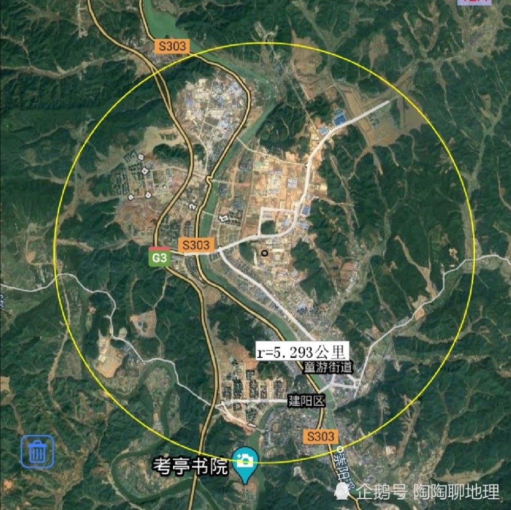 南平市各地至市区直线距离,延平区最远,你的家乡到市区多远呢?