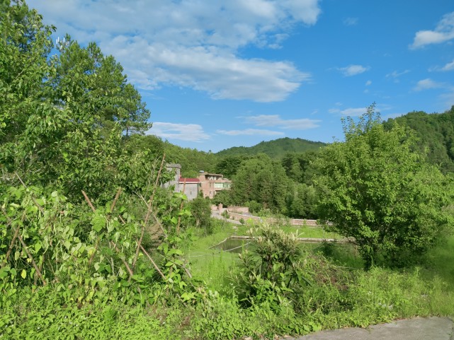 江西赣州上犹县山区农村风景,田园风光,景色秀丽,犹如