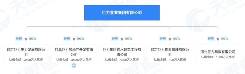 巨力置业集团有限公司是巨力集团持股50%的子公司,其余股份由杨家各