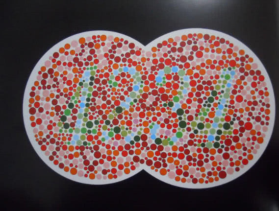 色盲测试:至少认出4张才能