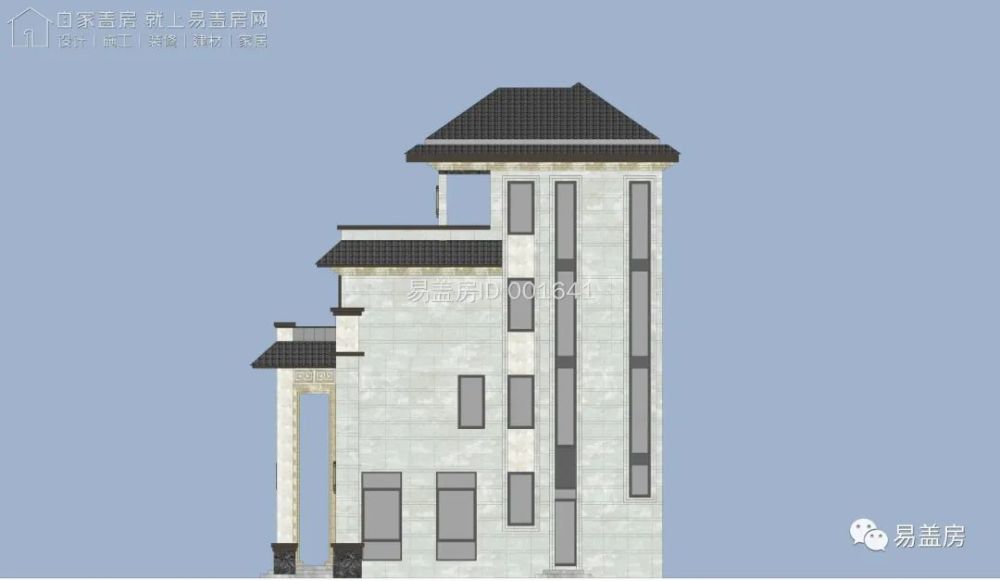 8m×14.3m,福建漳州带超大庭院的新中式别墅