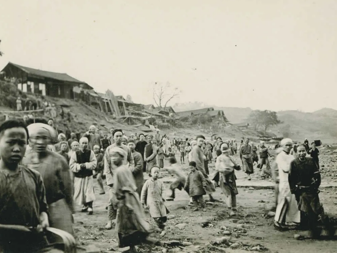 老照片:100年前中国农村的真实场景