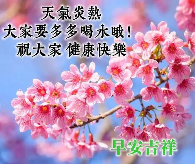 漂亮早安图片动态表情最新版 夏天早安祝福问候语