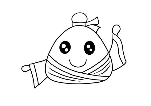 美术老师教你画粽子,简单几步,太好看了!