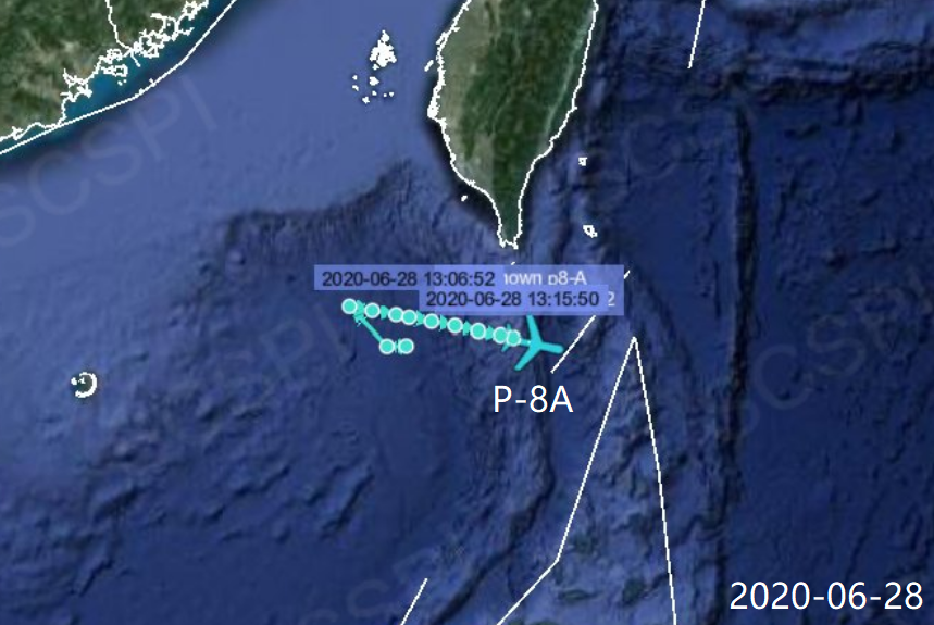 美国军机连续8天现踪台湾周边空域 台媒:南海局势已日趋升温