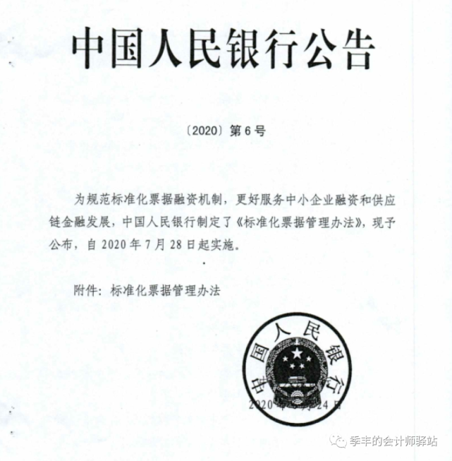 中国人民银行公告〔2020〕第6号