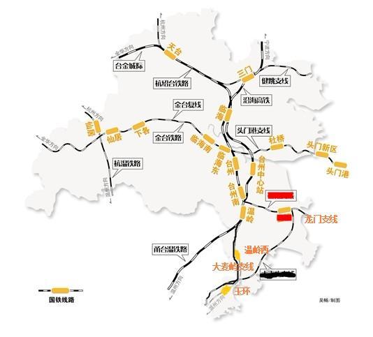 常提的金台城际铁路确定路线走向:金义横店磐安天台三门