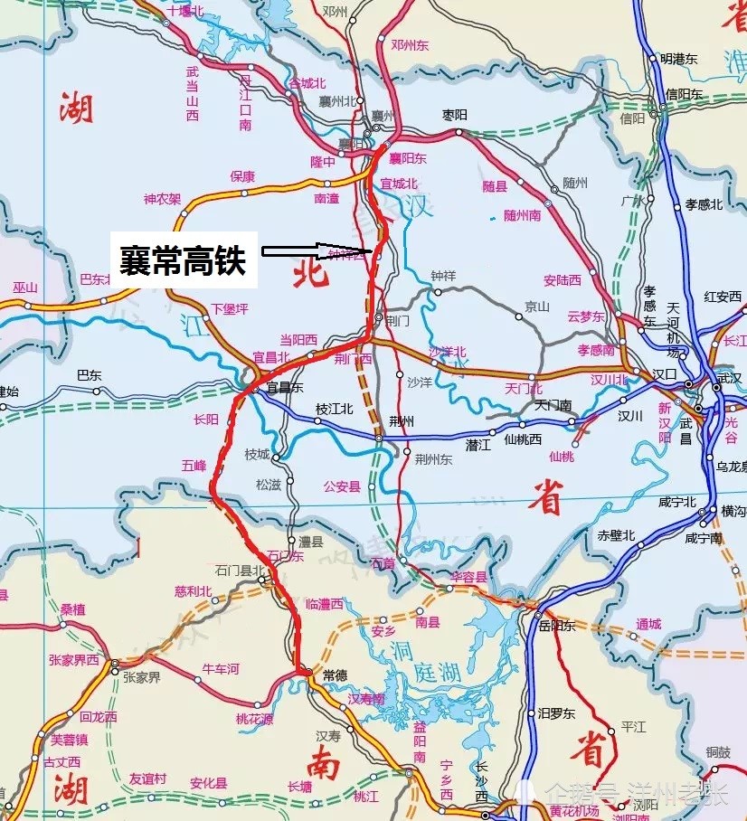 襄常高铁线路走向