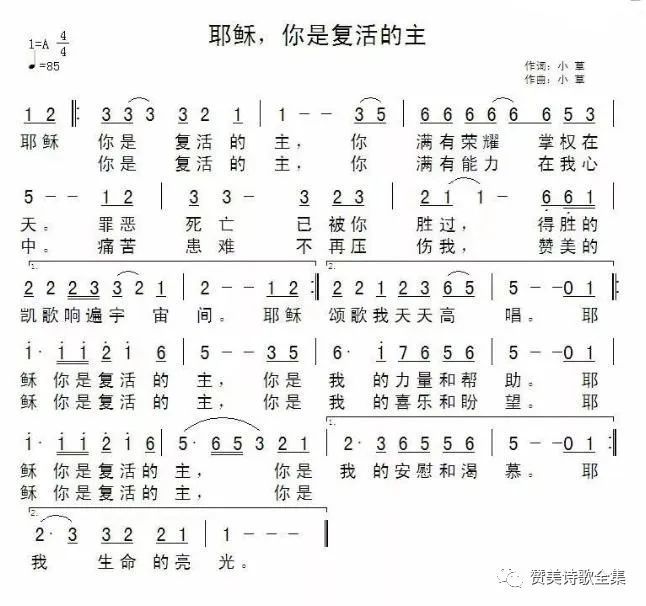 《耶稣,你是复活的主》