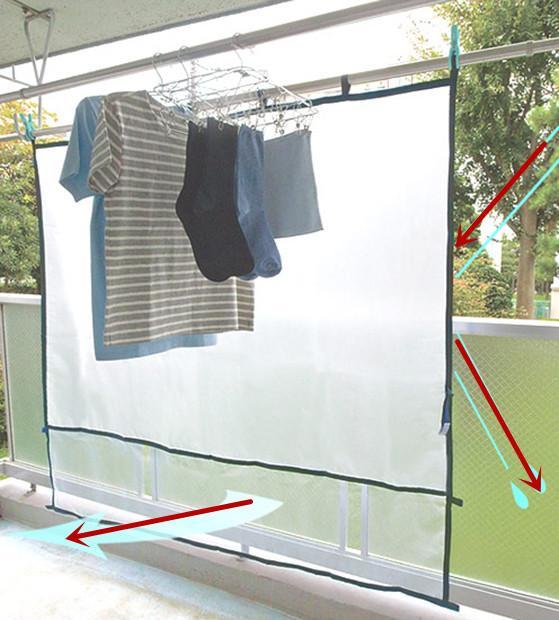 为什么日本人在阳台晒衣服,外面要挂一张薄膜?不得不服:真细心