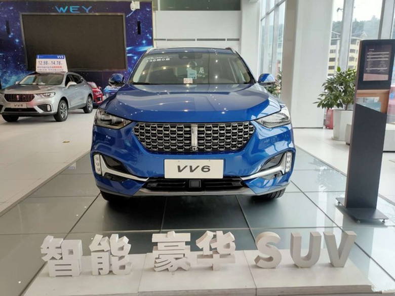 2021款wey vv6到店,新增智能座舱清洁 后排生命体监测