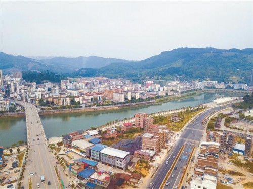 环江县城街景.