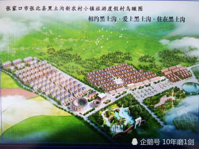 黑土沟新农村小镇旅游度假村效果图