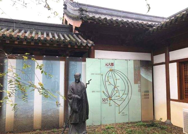 浙江湖州,元代书画家赵孟頫故居,5岁练书法,每天写满