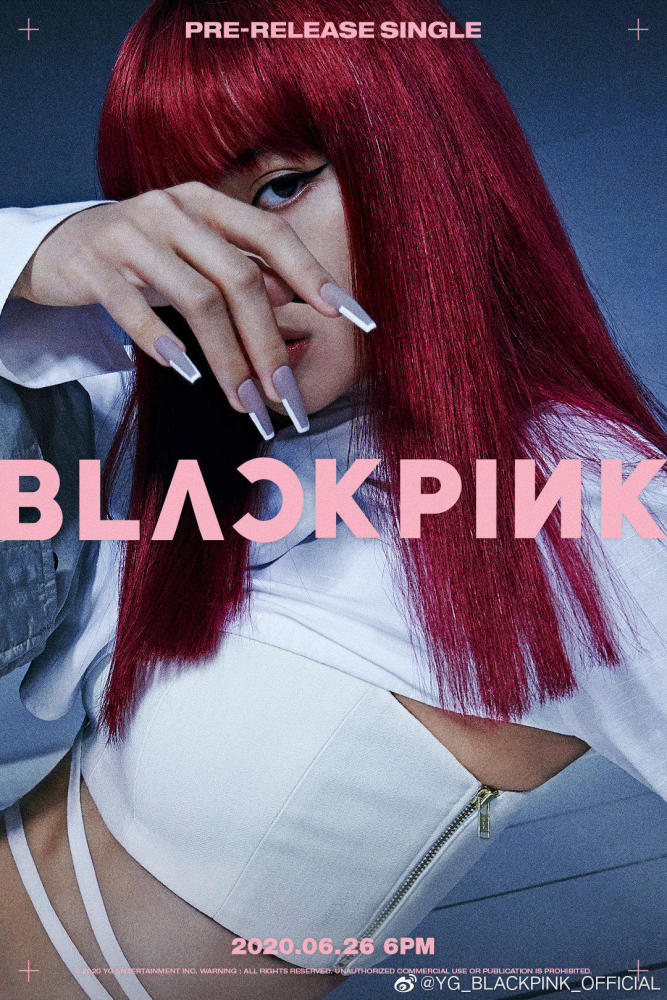 blackpink新歌回归发色太亮眼，四人四色普通人难驾驭