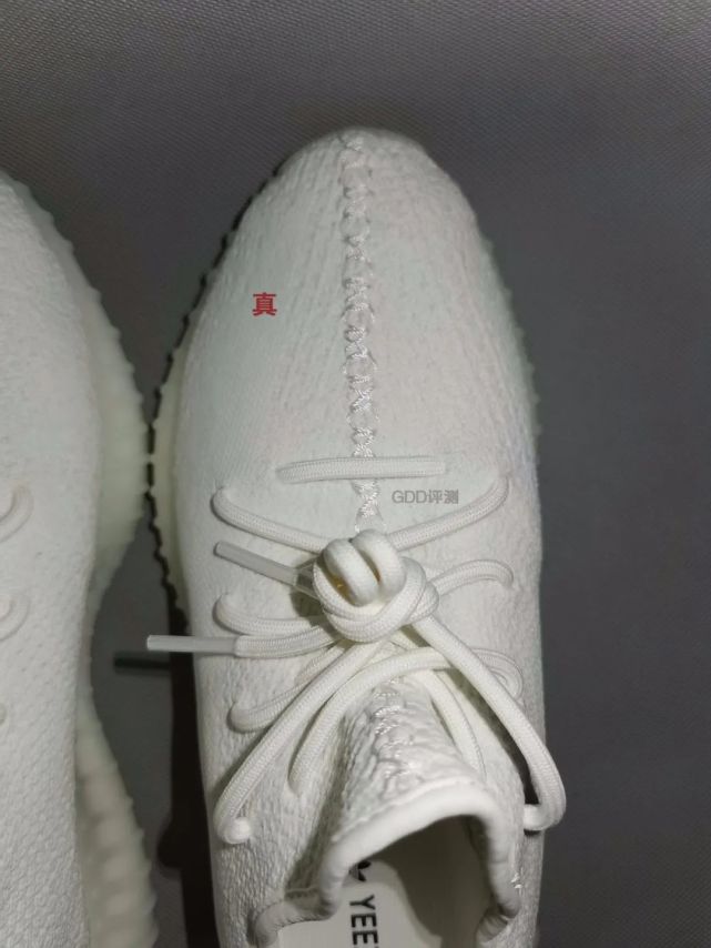 yeezy350白冰淇淋真假对比 椰子纯白 gdd评测