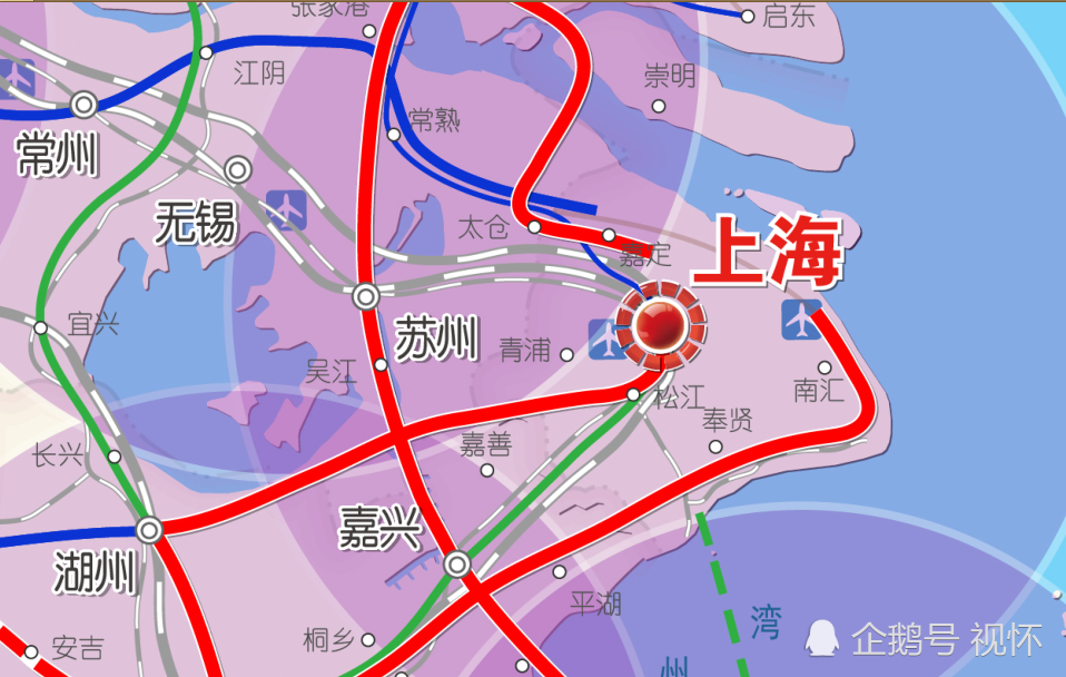 未来上海11条高铁:8条直通杭州南京,南北"截弯取直"跨海直达