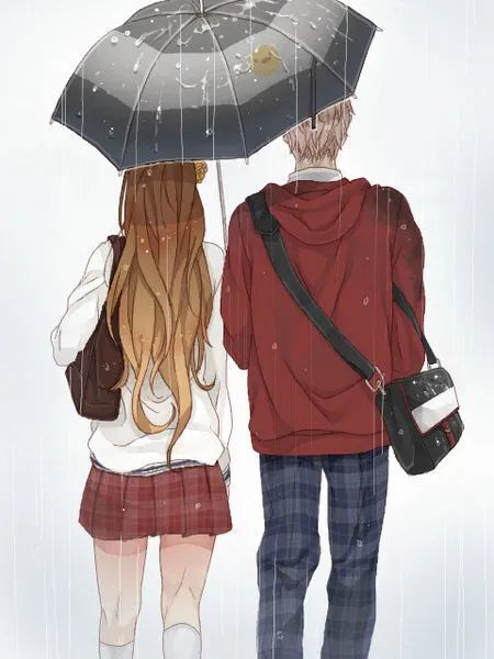 下雨天动漫图片