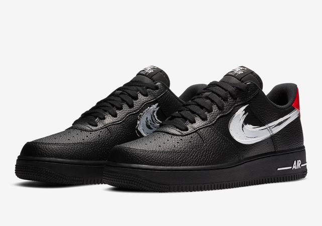 swoosh变涂鸦 nike涂鸦af1黑白配色系列公开