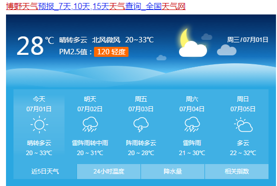 【天气】保定博野将迎来降雨天气,气温有所缓解一下