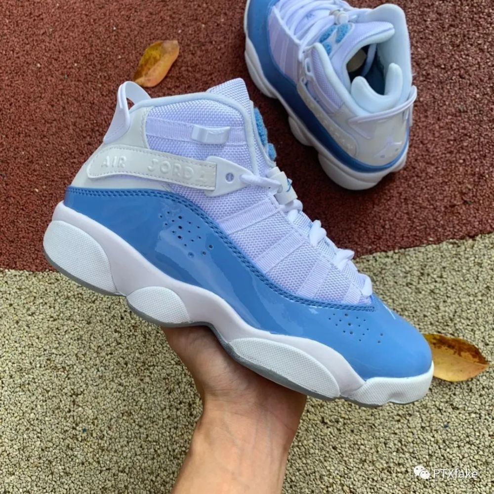 极具意义的杂交鞋,aj6 rings 六冠王北卡蓝开箱测评!