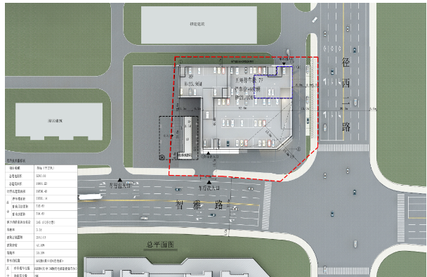 武汉市东西湖"五环停车楼"项目总平面规划方案批前公示