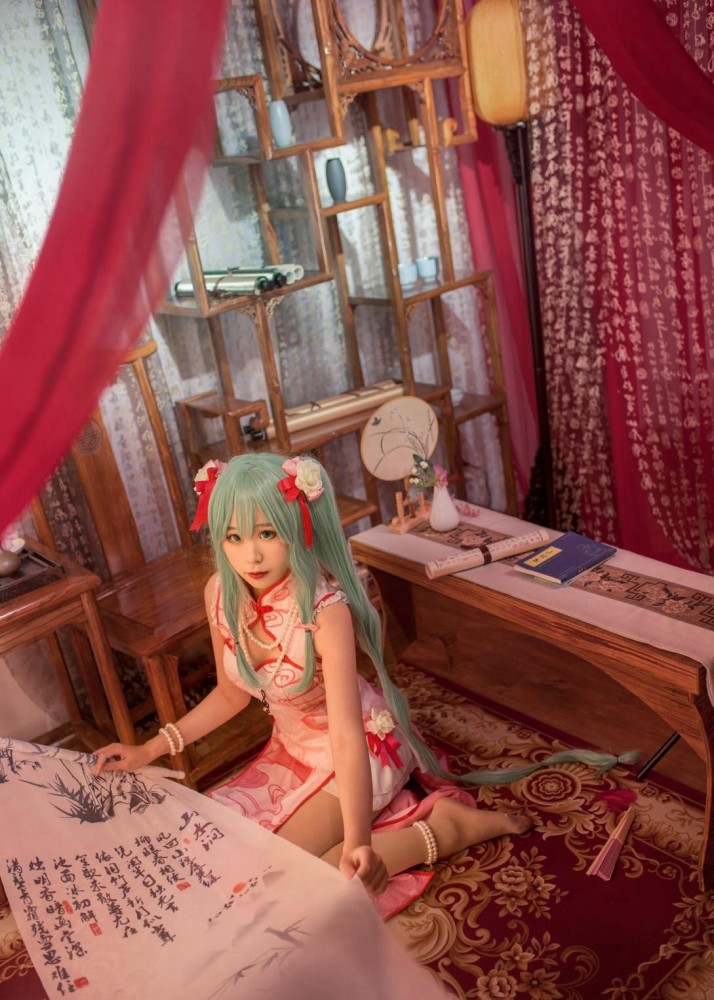 初音未来 同人旗袍cos