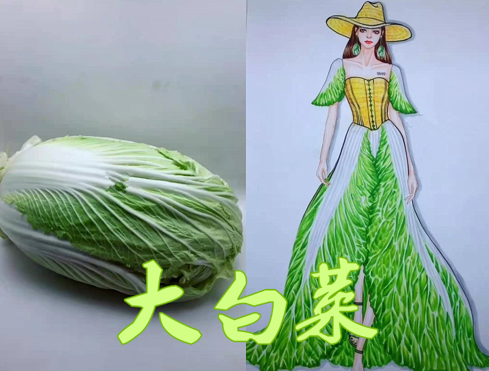 当蔬菜"拟人化",大白菜清爽淑女,黄心乌炫酷,看到大蒜