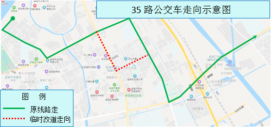 提醒盐城市区这几条公交线路恢复原线行驶