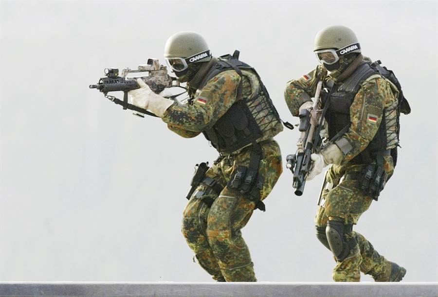 德国ksk特种部队正在训练.(资料照/美联社)