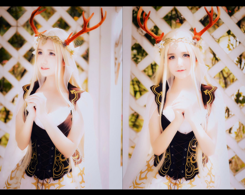 奇迹暖暖 精灵鹿后 cosplay