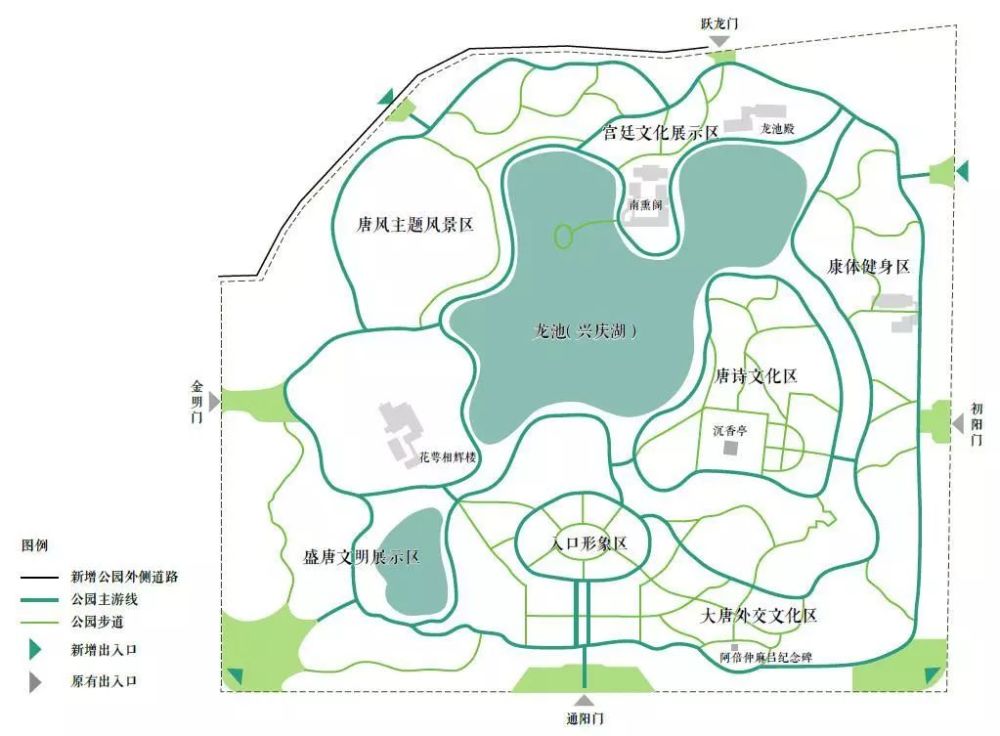 曲江手笔兴庆宫公园提升改造完成正式开园
