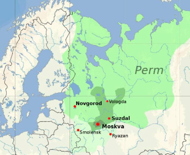 莫斯科大公国疆域图