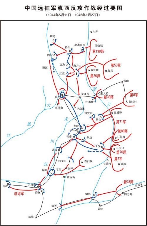 豫湘桂战役同时,中国远征军发动滇西反攻战
