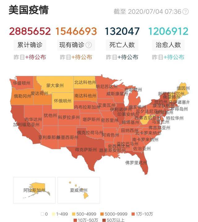 截至7月4日早上7:30,海外新冠肺炎累计确诊11066432例(全球累计确诊图片