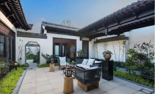 新中式"花园庭院"-豪宅自建房别墅农村乡村庭院子私家
