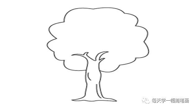 每天学一幅简笔画-树的简单画法