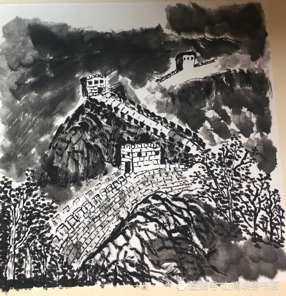 国画长城!雄伟壮丽,意境深远,恢弘气派!山清峡客学生作品展