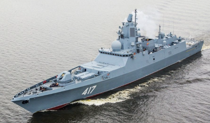 俄罗斯新下水的戈尔什科夫护卫舰