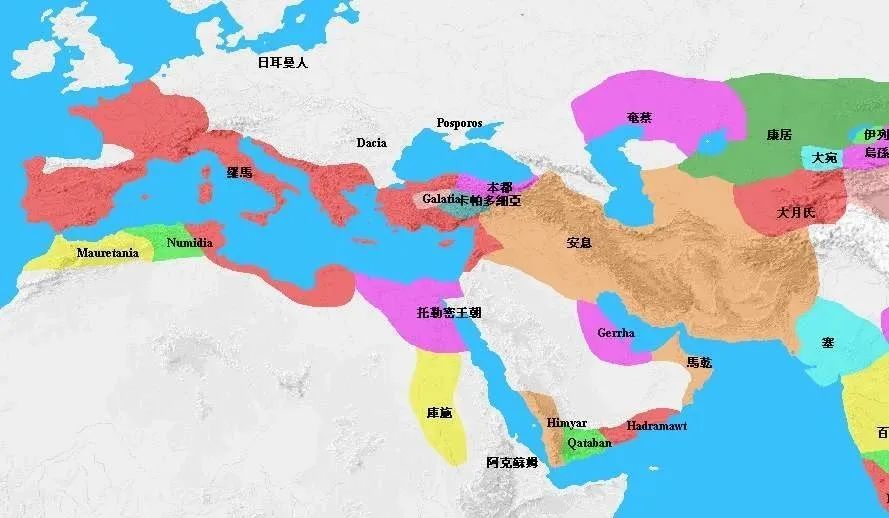 世纪对决20 1世纪:欧亚四大帝国时代,贵霜崛起与大汉罗马安息并立