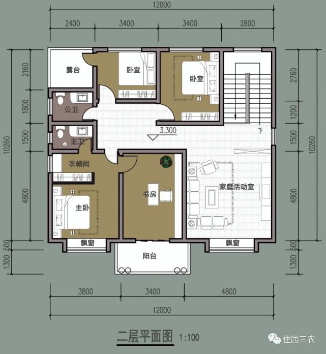 农村自建别墅,堂屋要不要?这栋二层别墅,4室1厅,想要的都有了