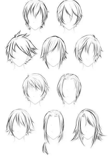 【发型素材】不会画动漫人物发型?那是你没有学过这100种发型画法