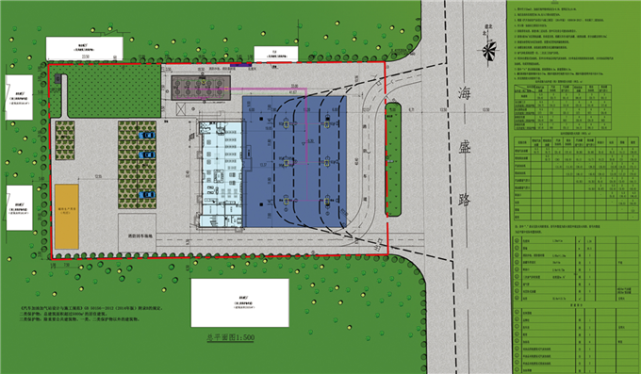 东营市河口区海盛路以西,和兴路以南拟改造一处加油站